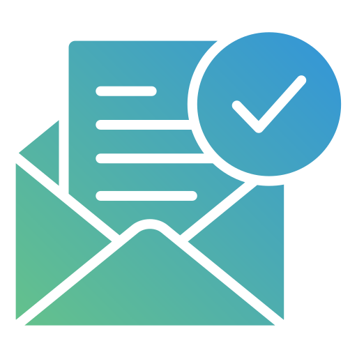 Read email Generic gradient fill icon