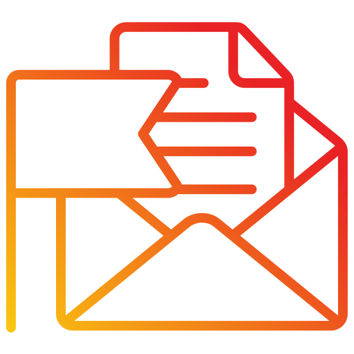 Flagged email Generic gradient outline icon