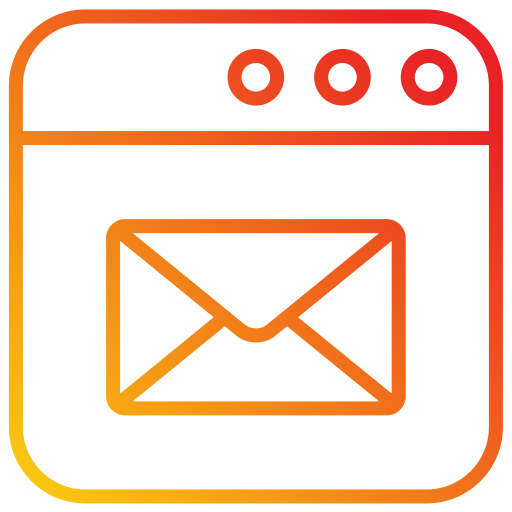 Web mail Generic gradient outline icon