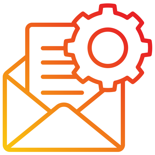 ajustes del correo electrónico Generic gradient outline icono