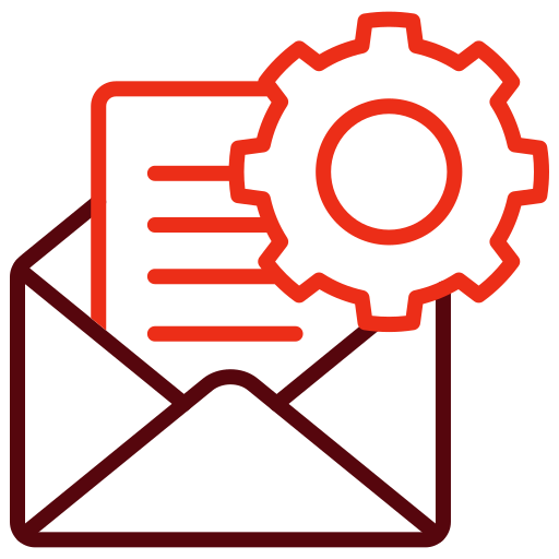 configurações de e-mail Generic color outline Ícone