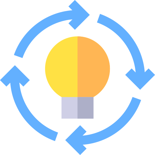 브레인스토밍 Basic Straight Flat icon