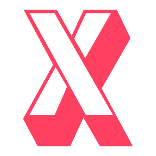 Letter x Generic color fill icon