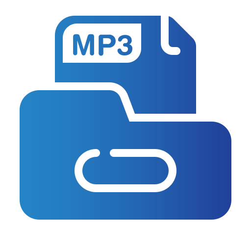 mp3 Generic gradient fill ikona