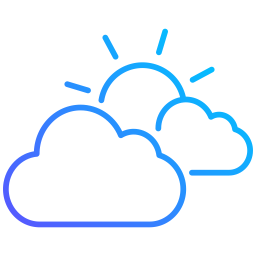 Cloudy Generic gradient outline icon