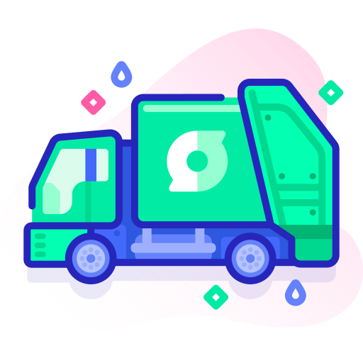 Recycle truck Special Ungravity Lineal color icon