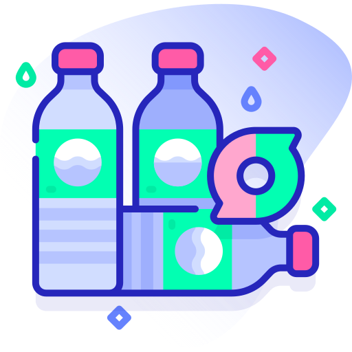 Plastic bottle Special Ungravity Lineal color icon