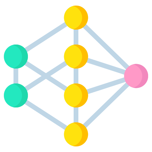 Нейронная сеть Generic color fill иконка