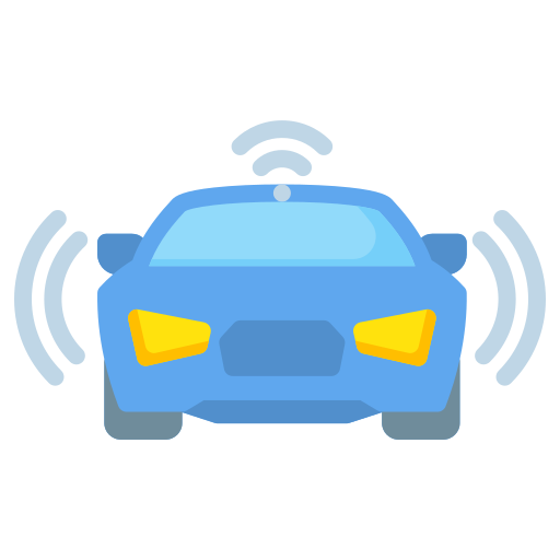 Autonomous vehicle Generic color fill icon