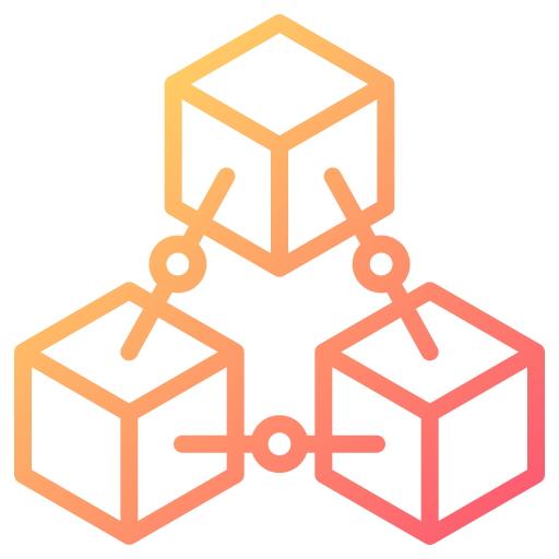 blockchain Generic gradient outline icon