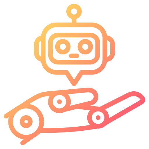 robot assistent Generic gradient outline icoon