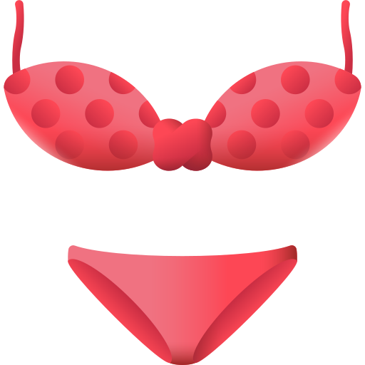 Bikini 3D Color icon