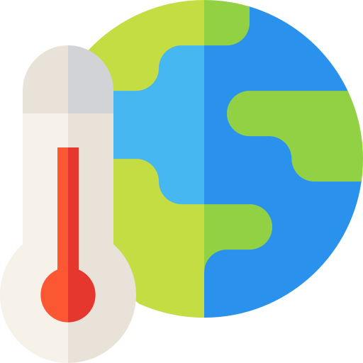 globale erwärmung Basic Straight Flat icon