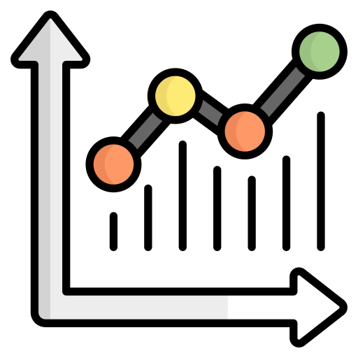 成長グラフ Generic color lineal-color icon