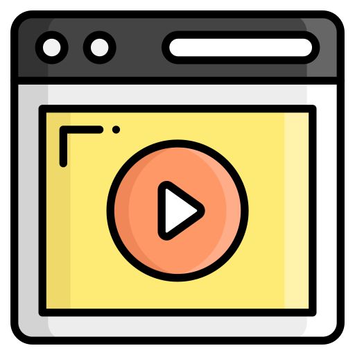 オンラインビデオ Generic color lineal-color icon