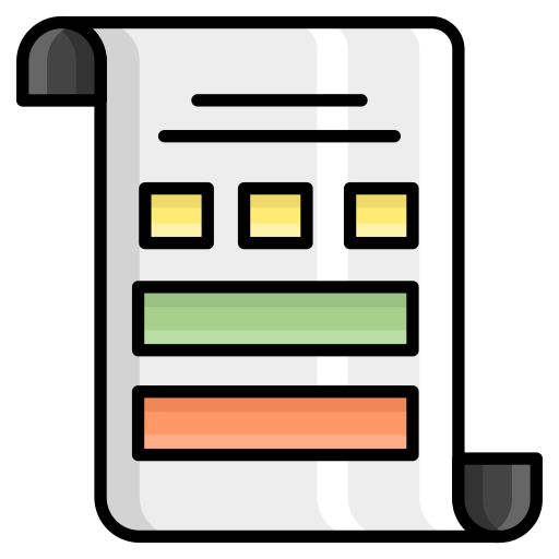 archivo de encuesta Generic color lineal-color icono