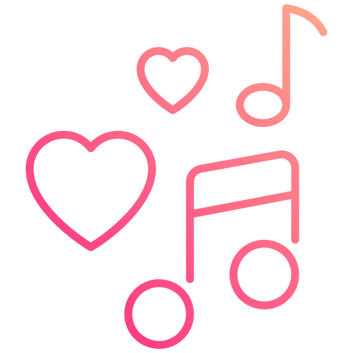 Love songs Generic gradient outline icon