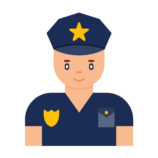 Полицейский Generic color fill иконка