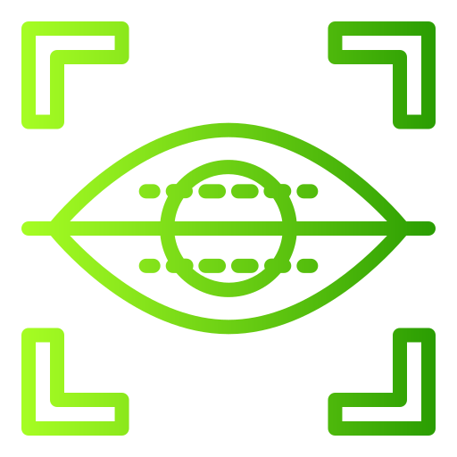oogscanner Generic gradient outline icoon