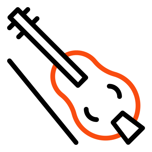 Violin Generic color outline icon