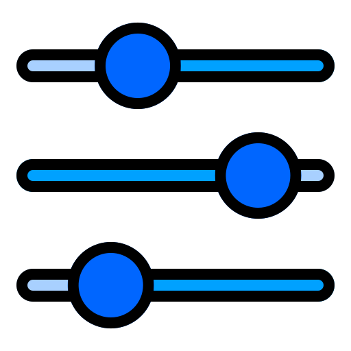 deslizadores Generic color lineal-color icono