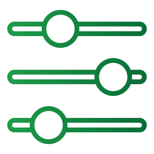 deslizadores Generic gradient outline icono