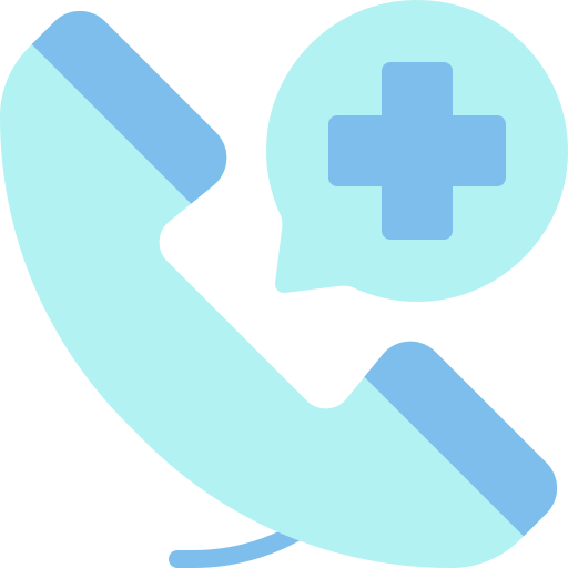 Hospital phone Generic color fill icon