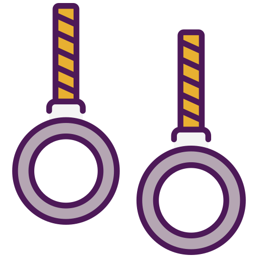 Gymnastic rings Generic color lineal-color icon