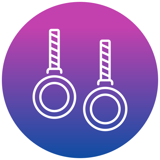 Gymnastic rings Generic gradient fill icon