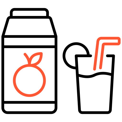 オレンジジュース Generic color outline icon
