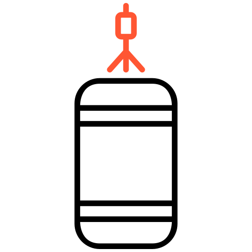 샌드백 Generic color outline icon
