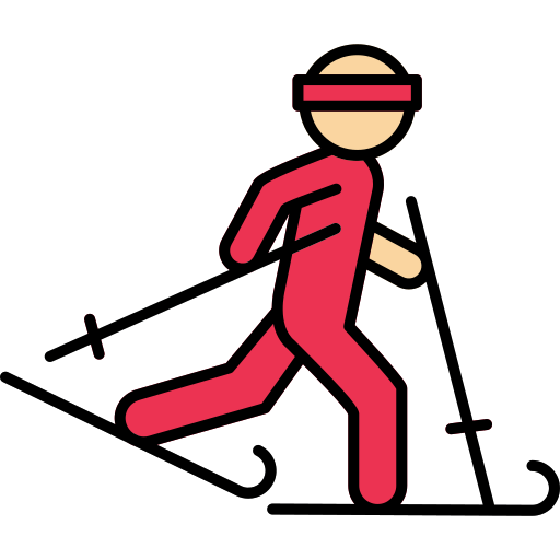 esquí Generic color lineal-color icono