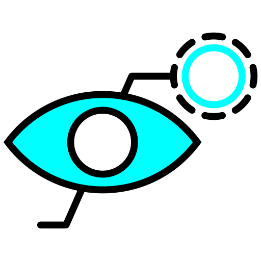 bionische kontaktlinse Generic color lineal-color icon
