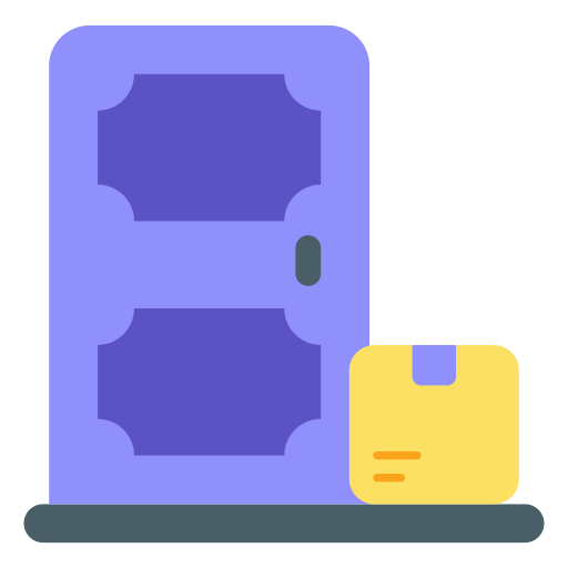 Home delivery Generic color fill icon