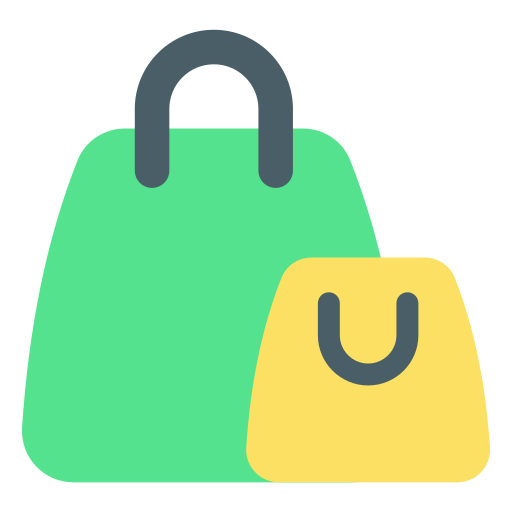 boodschappentassen Generic color fill icoon