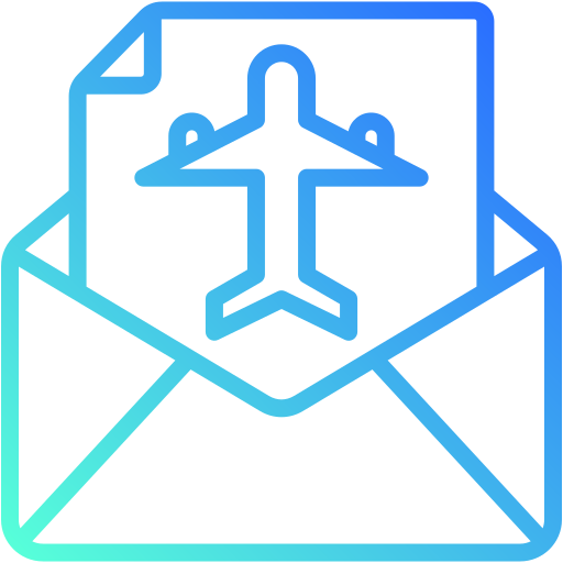 Air mail Generic gradient outline icon