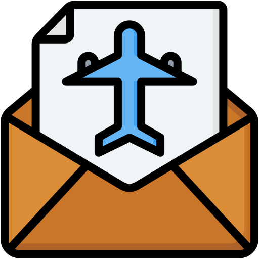 courrier aérien Generic color lineal-color Icône