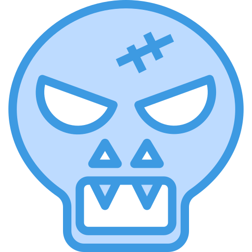 頭蓋骨 itim2101 Blue icon