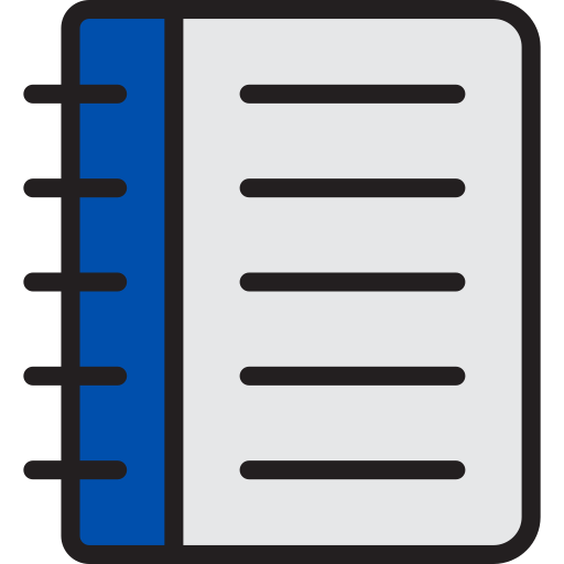 Notepad srip Lineal Color icon