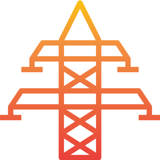 elektrischer turm itim2101 Gradient icon