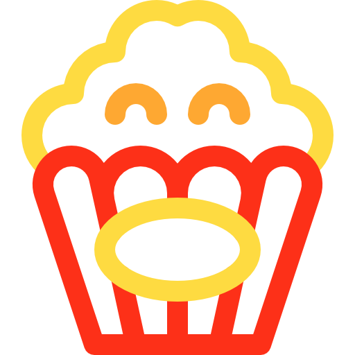 Popcorn Basic Rounded Lineal Color icon