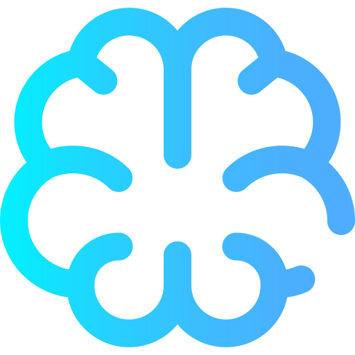 Brain Super Basic Omission Gradient icon