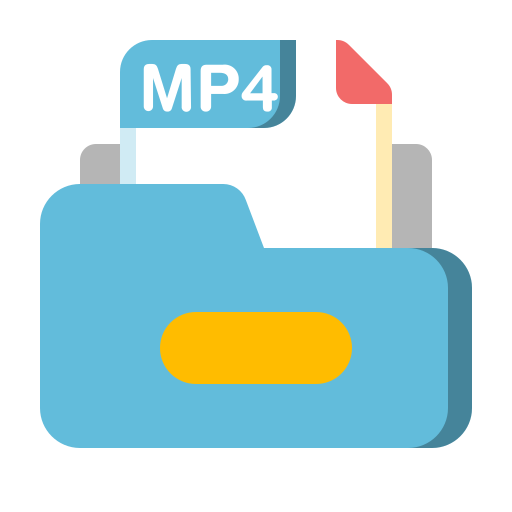 mp4 Generic color fill icon