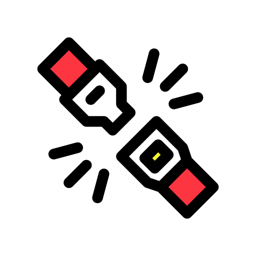 cinturón de seguridad Generic color lineal-color icono