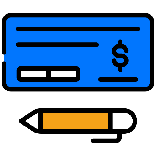 chèque bancaire Generic color lineal-color Icône