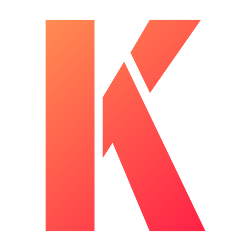 文字k Generic gradient fill icon