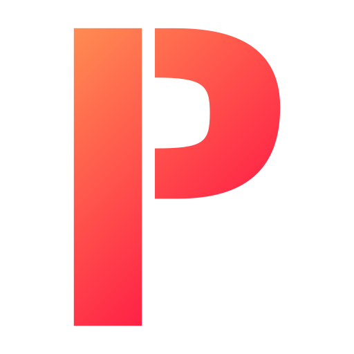 文字p Generic gradient fill icon