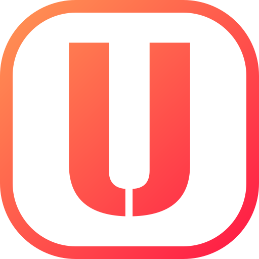 Letter u Generic gradient fill icon