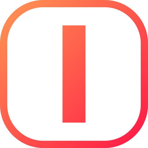 Letter i Generic gradient fill icon