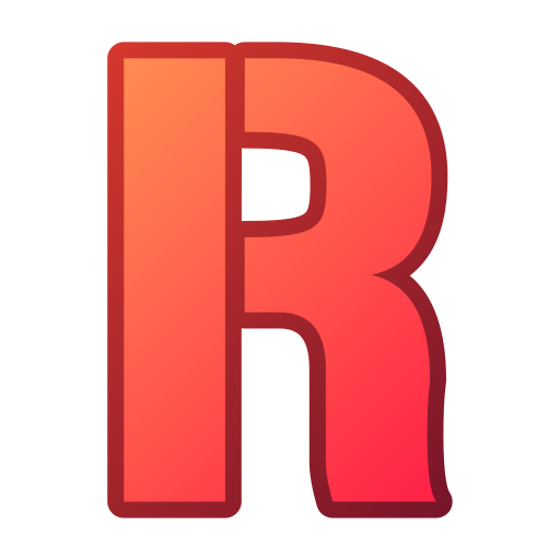 buchstabe r Generic gradient lineal-color icon